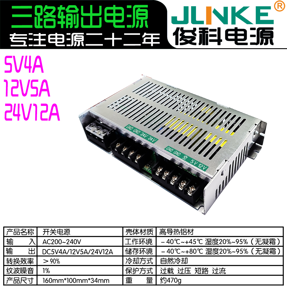 5V4A/12V5A/24V12A