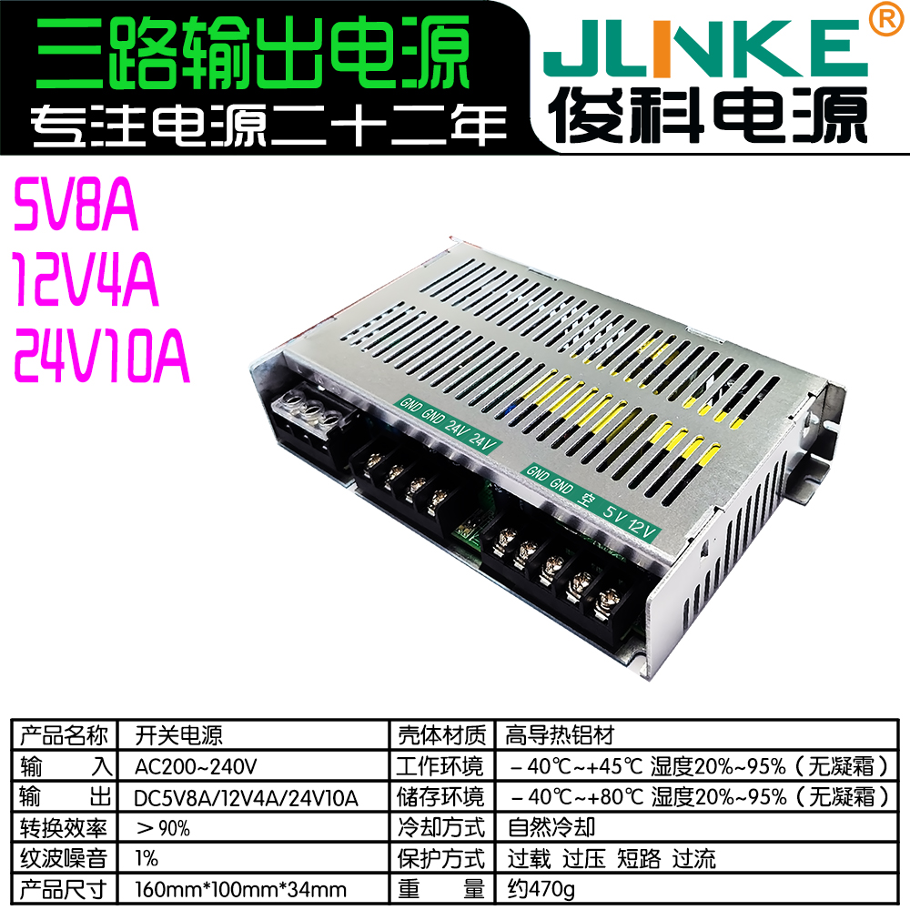 5V8A/12V4A/24V10A